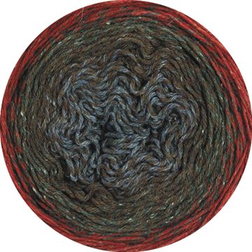 Shades Of Tweed - 909 - Grå, gråbrun, mørk rød